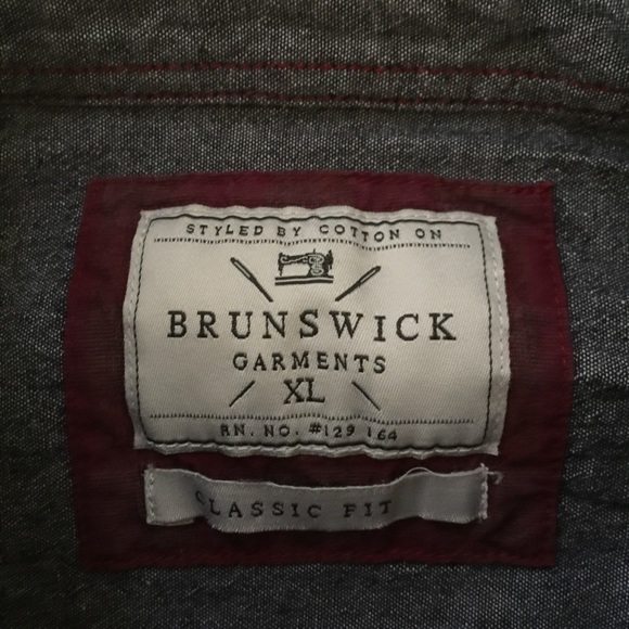 Brunswick Garments Plaid Classic Fit Shirt XL - Picture 4 of 5